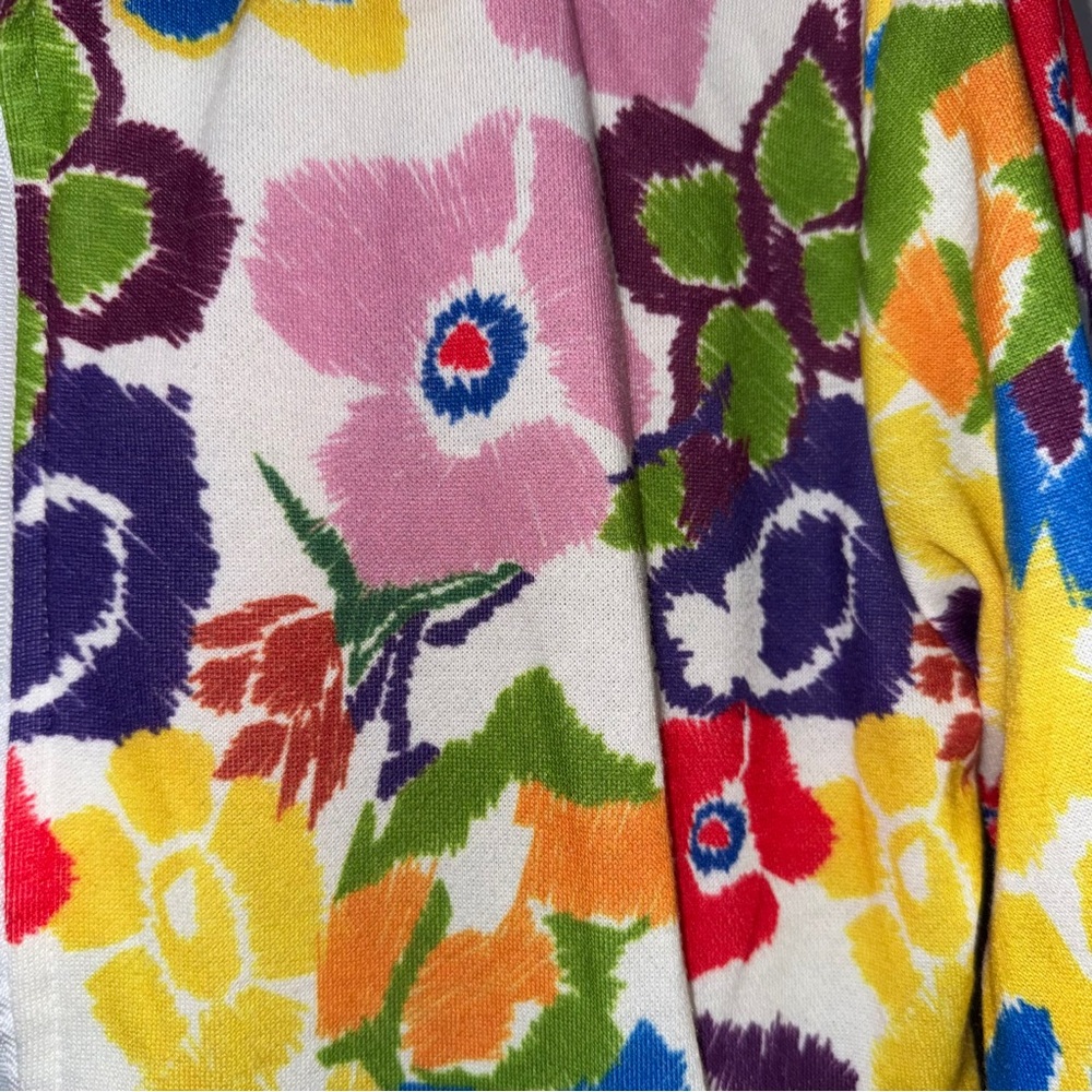 Trisha Tyler‎ Floral Multicolor Women's Jacket Art to Wear Shirt Pockets M - Picture 4 of 10